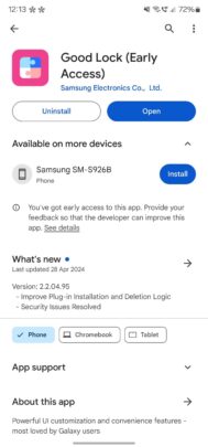 Samsung’s Good Lock app is now available on the Google Play Store!