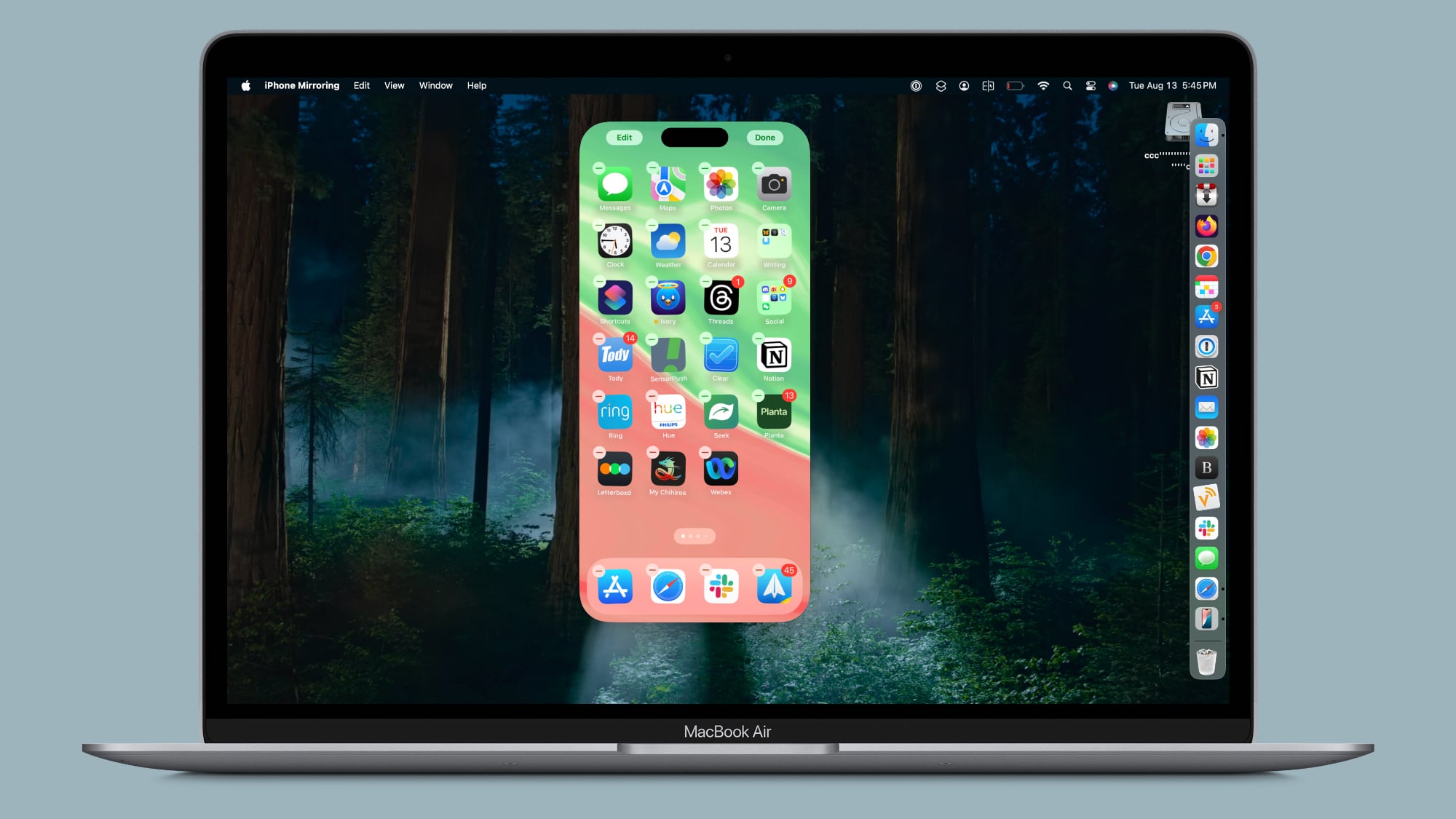 iPhone Mirroring in macOS Sequoia and iOS 18 Now Supports Jiggle Mode ...